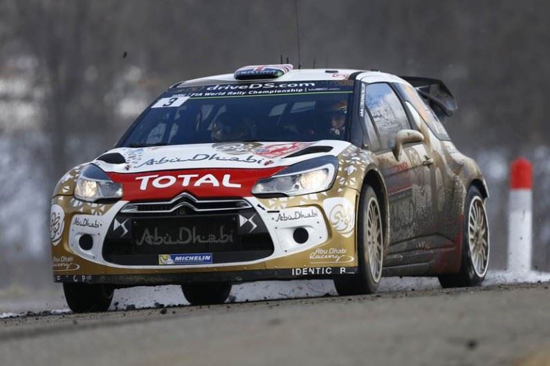 Alto rendimiento de los DS 3 WRC en el Rally de Montecarlo