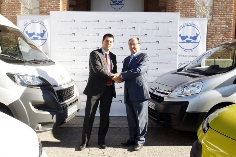 PSA Peugeot Citroën colabora con el Banco de Alimentos de Madrid.