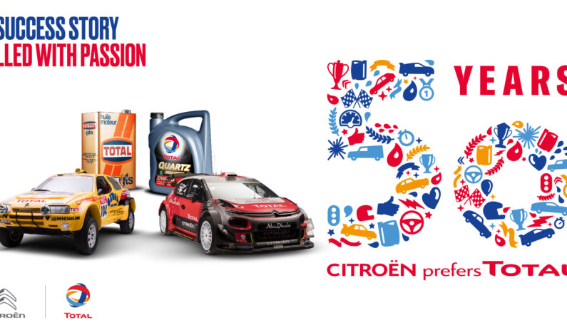 50 años de colaboración Citroën y Total.